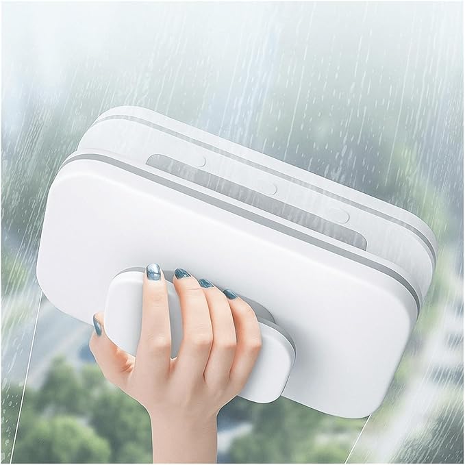 Convenient Durable Magnetic Window Cleaner Detachable Easy To Clean Glass Wiper Anti Fall Safety Rope Scraper Outside