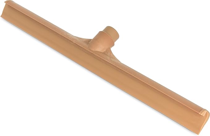 SPARTA 3656725 Plastic Floor Squeegee Shower Squeegee Heavy Duty Squeegee With Rubber Blade For Windows Glass Shower Doors Floors Windshields 20 Inches Tan (Pack of 6)