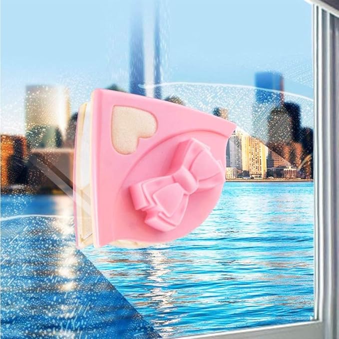 Double-layer Glass Cleaner-Double-Sided Window Cleaner Wiper Magnetic Cleaning Tools Adjustable Glider Washing Brush
