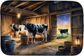 Caroline's Treasures Cows Evening Milking Time Dish Drying Mat Absorbent Dish Drying Mat Pad for Kitchen Counter Dish Drainer Mat for Countertop 14 x 21 Multicolor