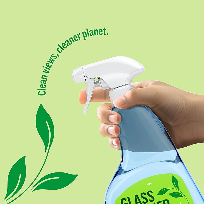 Sustainable Earth Ready‑to‑Use Glass Cleaner Refill 1‑Gallon Bottle — Ammonia‑Free Streak‑Free Formula for Windows Mirrors &amp Glass Surfaces