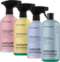 ATTITUDE Deep Clean Home Cleaning Kit – Bathroom Tile Floor and Glass Surface Cleaners – Multi-Surface Cleaning Supplies for Whole Home – Streak-Free EWG Verified Formula (4 Products)