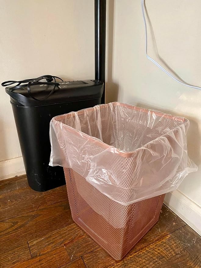 240 Count 8 Gallon Trash Bags Clear Medium Garbage Bags Strong Leakage-FreeUnscented 30 Liter Thick for Bathroom Office Kitchen Waste Basket Trash Can (Clear 8 Gallon-240 Count)