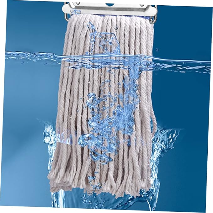 Household Cotton Mop for Floor Cleaning Wet Dry Use Long Handle Heavy Duty Absorbent Mop for Hardwood Tile Durable and Easy to Grip