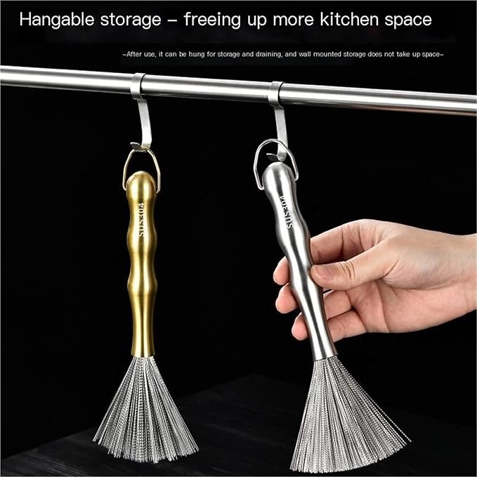 304 Stainless Steel Pot Wiper 2-piece Set - Suitable for pots Dishes Cups and Other Kitchen Utensils