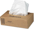 Fellowes Powershred Waste Bags for AutoMax 500C and 300C Auto Feed Shredders 50 Bags &amp Ties (3608401)