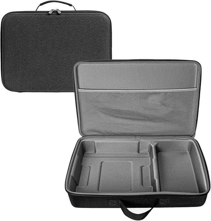 Hard Organizer Box for Ecovacs W1S / W2S PRO / W1S PRO Window Cleaning Robot Storage Protective Carrying Case Bag (Black)
