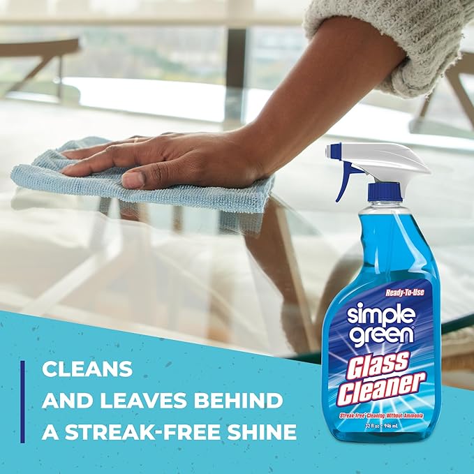 Simple Green Ready-To-Use Glass Cleaner 32 oz. Blue (Pack of 4)