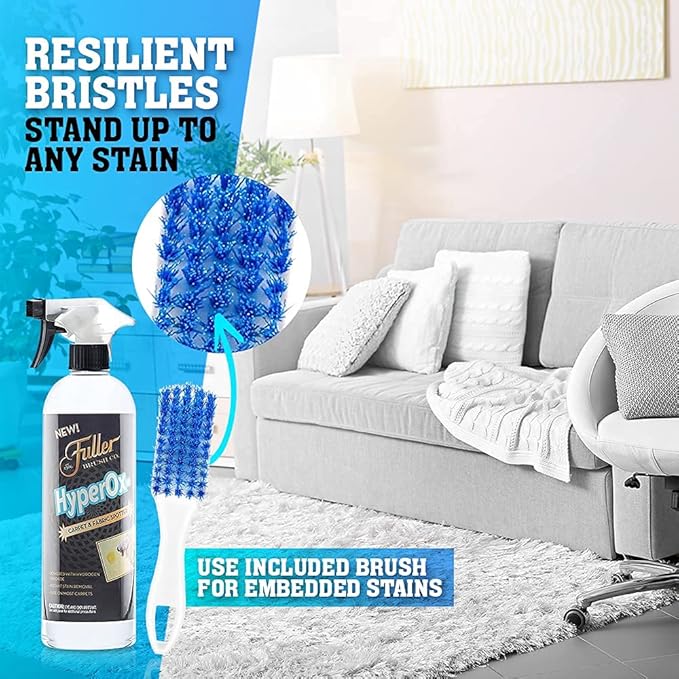 Fuller Brush Stain &amp Spot Remover Kit with HyperOx Cleaner and Brush