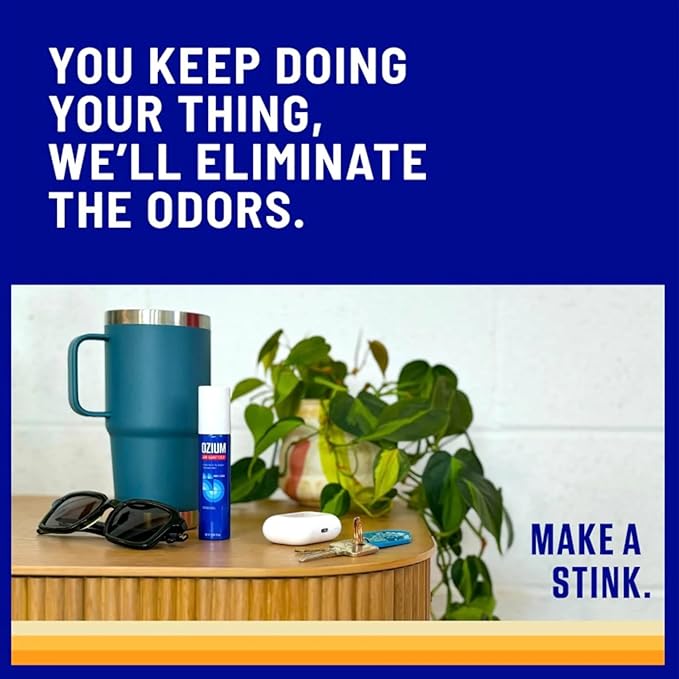 Ozium 0.8 oz. Air Sanitizer &amp Odor Eliminator for Homes Cars Offices and More Citrus Scent Pack of 6