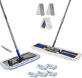 Masthome 36 Commercial Mop with 3 Microfiber Pads &ampMicrofiber Mop for Dry and Wet Use-1 Cleaning Scraper Included- Home &amp Office Suitable