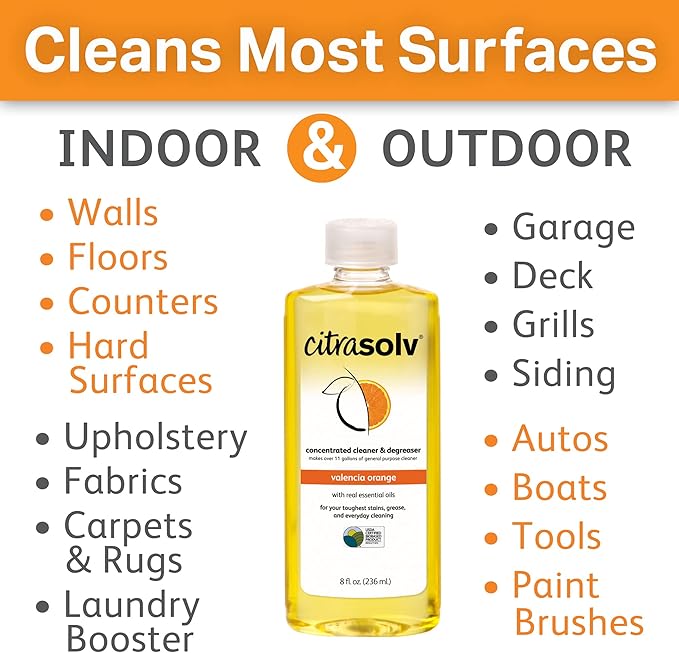 Generic Citr.a Solv Cleaner Degreaser Orange 8oz Pack of 6