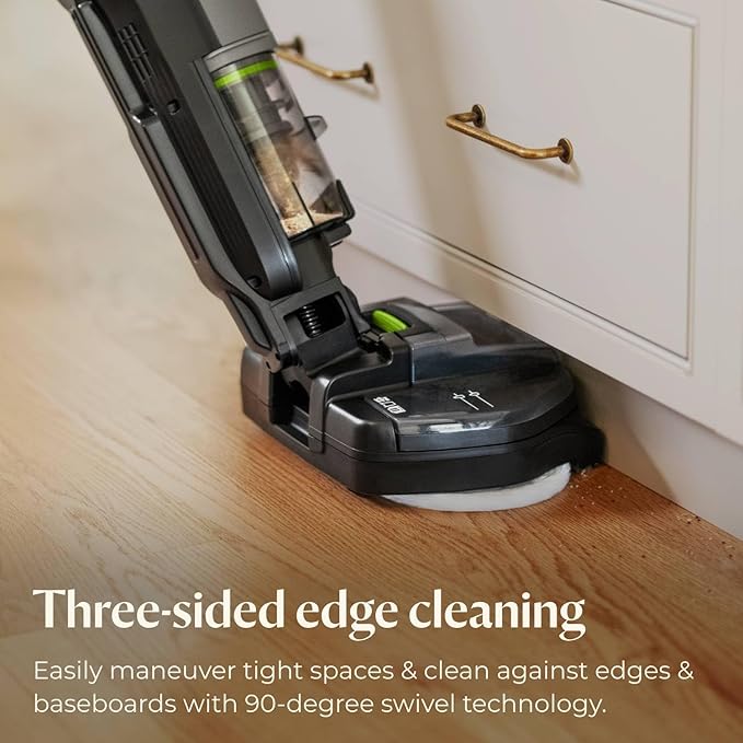 Bissell® SpinWave® + Vac Cordless Hard Floor Spin Mop + Vacuum Lay-Flat Multi-Use Cleaning Hard Floor Sanitize Formula Included