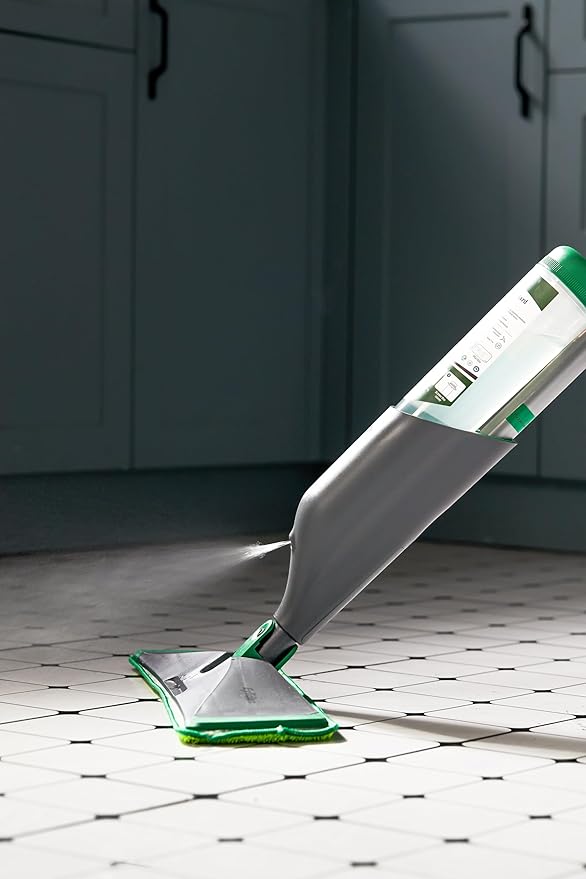 Eyliden Spray Mop with Cleaner Solution 40ml Bio-Enzyme Floor Cleaner Concentrate - pH Neutral 2 Microfiber Pads Long-Lasting Freshness Effective All-in-One Wet Mops Safe for All Floor Cleaing