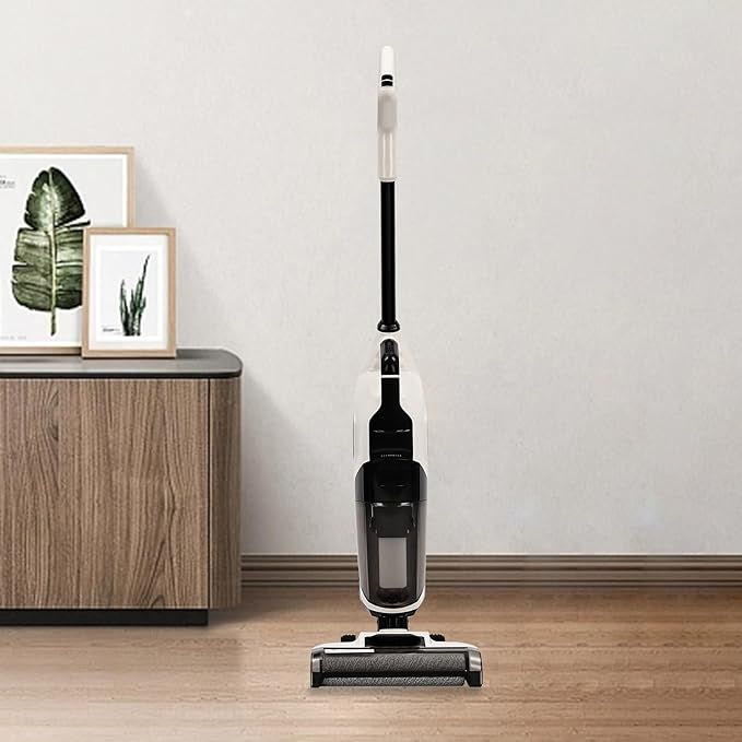 Smart Wet Dry Vacuum Cleaner Cordless Hard Floor Cleaner Vacuum Mop All in One with Self-CleaningSelf-Cleaning and Hot Air Drying for Hard Floor Sticky Messes