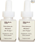 Pura &amp Malala Home Scent Refill - Smart Home Air Diffuser - Hours of Luxury Fragrance per Refill - Clean &amp Safe Pura Diffuser Refills - Tanzania: Heart on Fire (2 Pack)