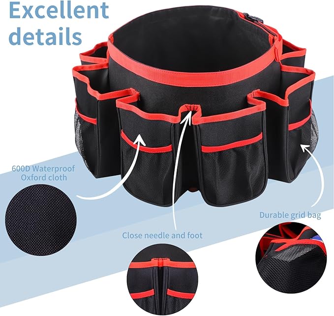 Bucket Cleaning Tool OrganizerWash Tool Caddy 5-Gallon Organizer5 Gallon Bucket Holder Cleaning Supplies for Housekeeping