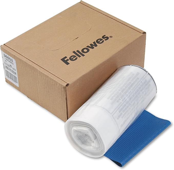 Fellowes 36053 Powershred Shredder Waste Bags for 90S 99Ci 99Ms AutoMax 200C and AutoMax 130C 100 Bags