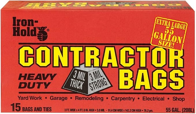 Trash Bag Contr55gl 15ct