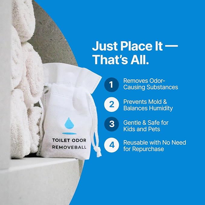 Odor Absorber Balls Clean Cotton Blue and Scentpuri Set