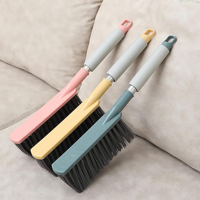 Whisk Broom Hand Held 2 Pcs Bench Brush Soft Bristles with Good Elasticity Hand Broom can be Hung for Storage