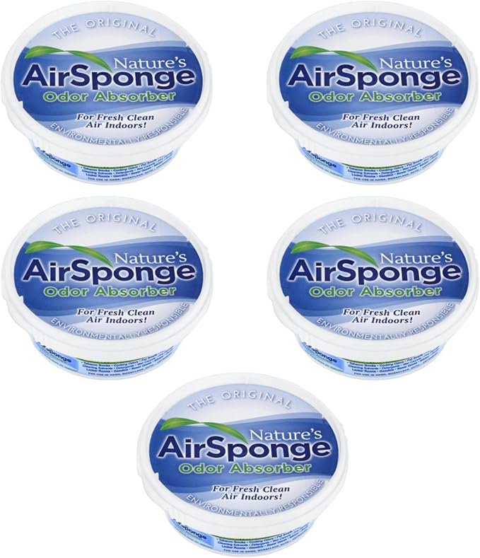 Nature's Air Sponge 101-1DP 8oz(227g) Original Fresh Air Odor Absorber Sponge - Quantity of 5