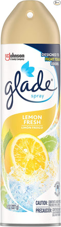 Glade Air Freshener Spray - Lemon Fresh - Net Wt. 8 OZ (227 g) Per Can - Pack of 3 Cans