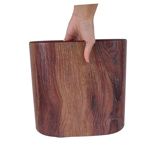 Zerodeko Marble Gap Trash Can Home Kitchen Bathroom Wastebasket Sturdy Floor Trash Bin for Bedroom and Living Room Easy to Clean Rubbish Bin Elegant Design