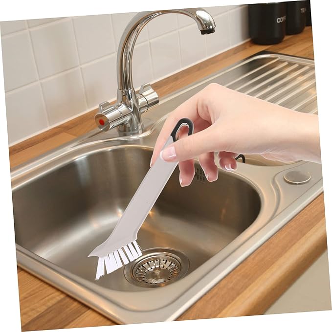FRCOLOR 9pcs Kitchen Sink Brush with Tweezers Multi-Functional Cleaning Brushes for Cookware Grease and Household Use