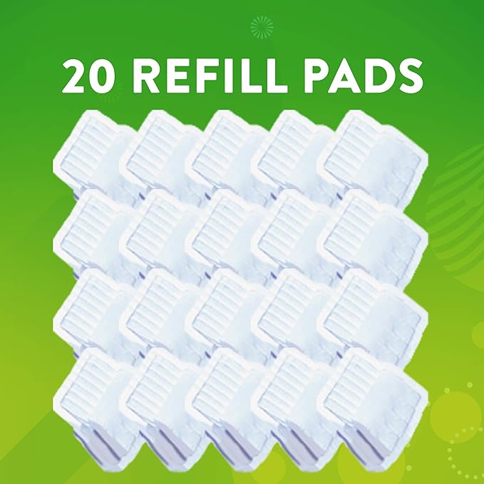 Scrubbing Bubbles Fresh Brush Toilet Bowl Brush and Holder with Toilet Cleaner Refill Pads &amp Gel Stamps Cleans Limescale &amp Fights Odors Citrus Scent Includes Starter Kit + 20 Refills + 6 Ge