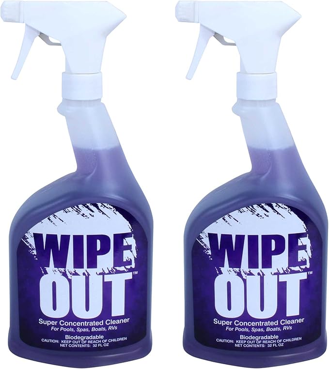 Wipeout Wipe Out 6012-02 All Purpose Surface Cleaner for Swimming Pools 1-Quart 2-Pack