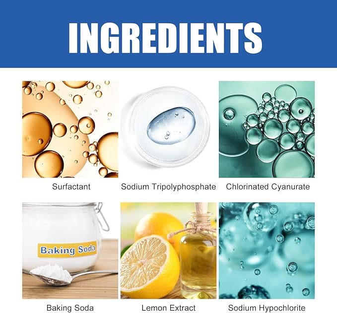 Drain Cleaner Tablets - Unclog Kitchen &amp Toilet Pipes Eliminate Odors Safe for All Pipe Types(1PCS)