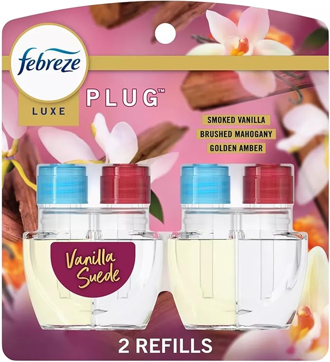 Febreze Plug-In Refills Luxe Limited Edition Vanilla Suede 2 Count 0.87 fl oz Each