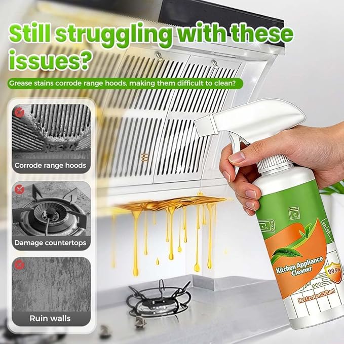Cleanse Natural Enzyme Formula to Household Appliances 2026 New Clease Multi-Purpose Cleaner Kitchen Cleaner for Kitchen Hood Stove Oven Sink Floor (2pcs)