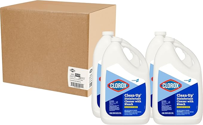 CloroxPro Clean-Up Disinfectant Cleaner Refill 128 Ounces Pack of 4 (Package May Vary)
