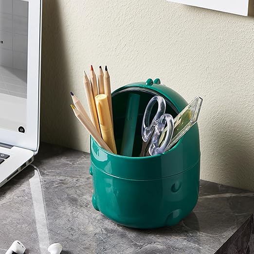 Mini Desktop Trash Can Plastic Mini Trash Can for Desk with Lid Small Cute Shaped Countertop Bin Waste Paper Bin Small Waste Bin for Dining Table Desk Home Office Easy Storage Big Size