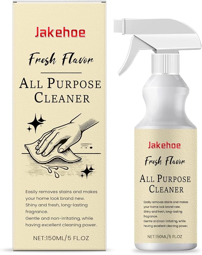 Multi-Purpose Cleaner For Kitchen Bathroom &amp Tiles - Removes Stains Grease - Gentle Formula Easy To Use(2PCS)