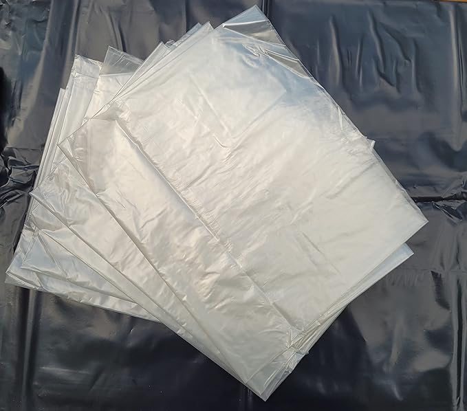 55 Gallon Trash Bags Recycling Clear Garbage bags 50/Case 38x58'' (100)
