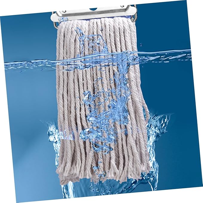 Aluminum Wet Dry Mop Cotton Head – Heavy Duty Floor Cleaning Tool for Hardwood Tile and Cement – Super Absorbent Sturdy and Versatile for Home and Commercial Use