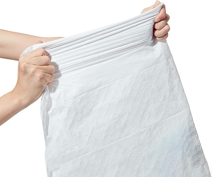 TYPLASTICS FleTex Tall Kitchen 13 Gallon Drawstring Trash Bags 300 Bags 24in x 27in Unscented White Wholesale Pack (Heavy duty 300 Count)