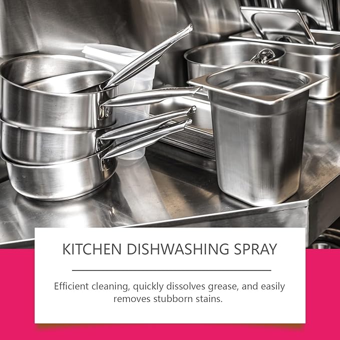 Kitchen Dish Spray - Grease Dissolver Removes Stubborn Stains Gentle On Dishes Easy To Use(3PCS)