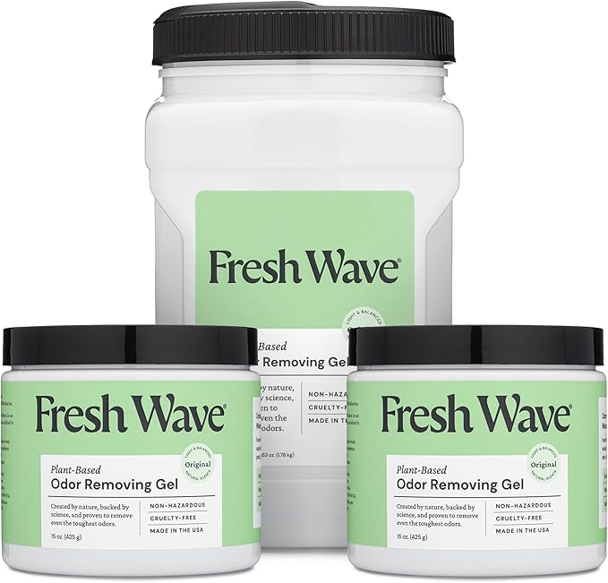 Fresh Wave Odor Removing Gel Bundle: (2) 15 oz. Gels + (1) 63 oz. Gel Refill