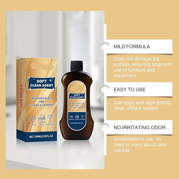 Multi-Purpose Cleaning Cream For Kitchen Bathroom &amp Floors - Removes Grease &amp Stains Gentle On Hands(3PCS)