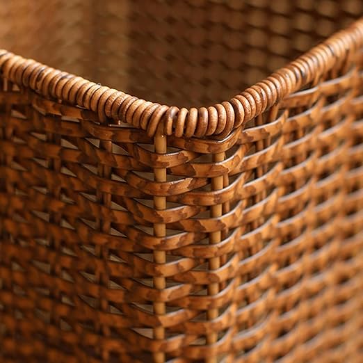 Trash Can Open Top Garbage Can Space Saving Large Capacity Ornament Wastebasket Waste Basket for Office Living Room Kitchen