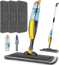 Mops for Floor Cleaning Spray Mop with 400ml Refillable Bottle and 2 Replacement Pads Dry Wet Floor Household or Commercial Hardwood Laminate Tile Ceramic