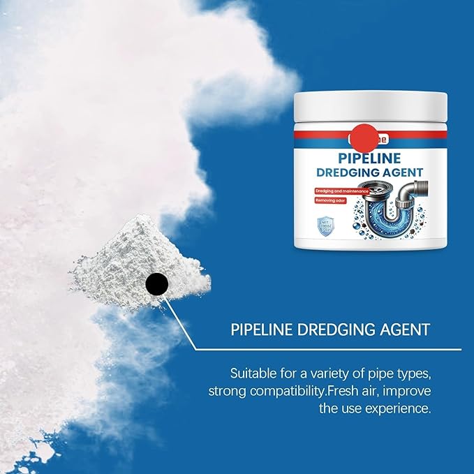 Drain Cleaner for Home Kitchen and Bathroom - Unclog &amp Deodorize Pipes Remove Stubborn Stains Fast Acting Formula(2PCS)