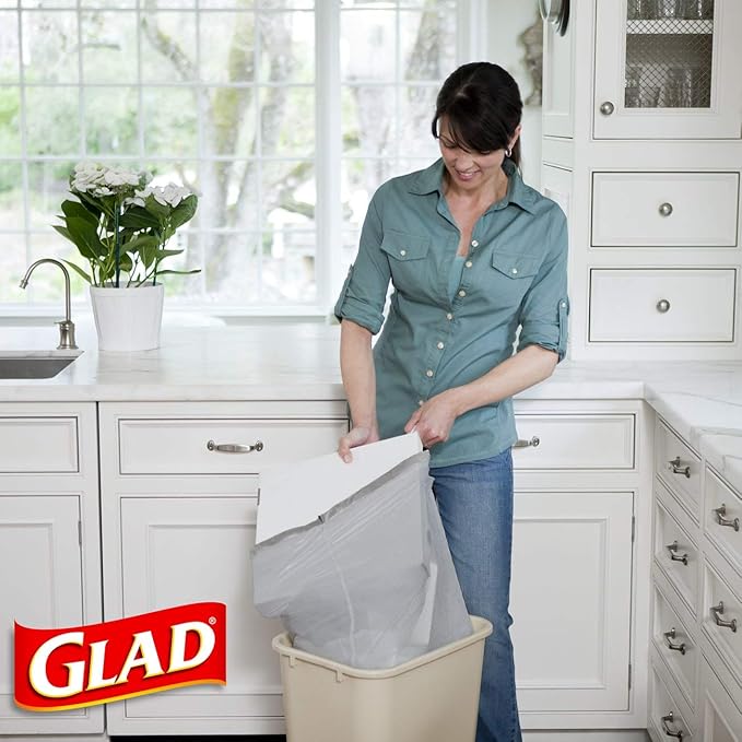 Glad Tall Kitchen Drawstring Trash Bags - 13 Gallon - 120 Count - 3 Boxes/Case