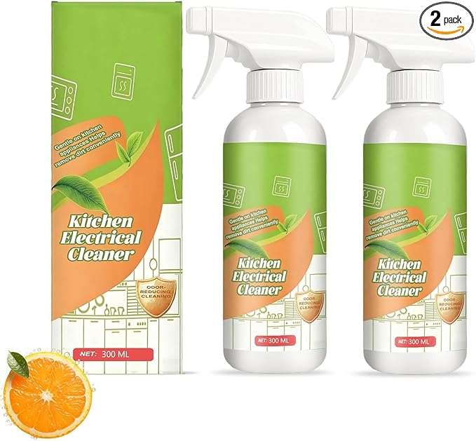 Electrolyzed Ion Kitchen Cleaner Spray Multi-purpose Household and Kitchen Cleaning Spray Multi Purpose Cleaner for Hold Oven Stove Range Hood Easy Cleaning Household Item (2 Medium)