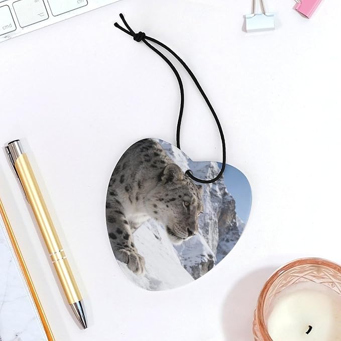 5PCS Car Air Freshener Hanging Personalized Double Sided Snow Mountains Car Fresheners Long Lasting New Cars Scents Cute Automotive Freshies for Closets Drawers (tea)