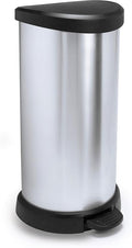 Curver 184106 40L Polypropylene Metal Look Pedal Bin 30 x 34.9 x 69.7cm